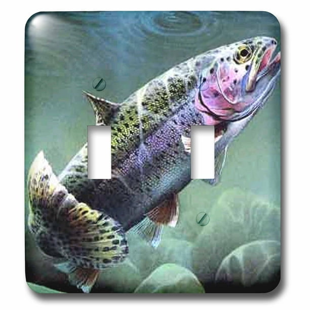 3dRose lsp_3462_1 Rainbow Trout Single Toggle Switch 3dRose lsp_3462_1 Rainbow Trout Single Toggle Switch
